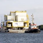 Umspannstation geht auf Seereise