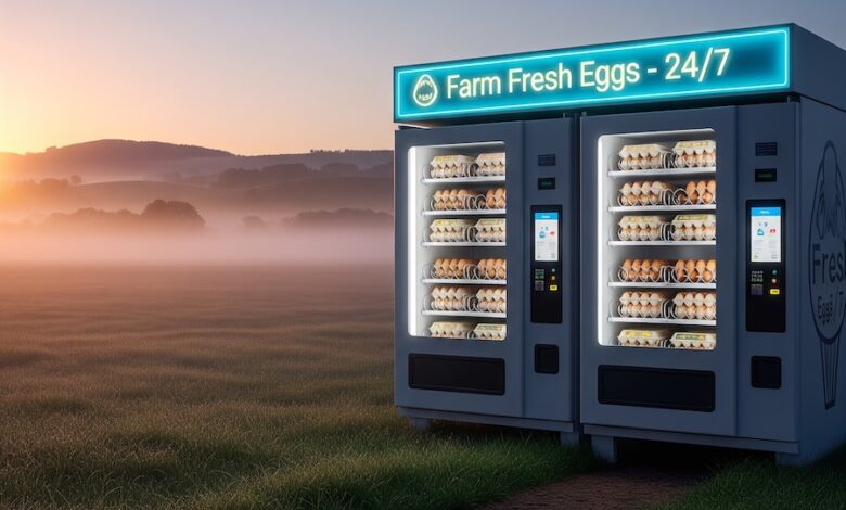 Innovative Verkaufsstrategien in der Landwirtschaft: Eierautomaten.