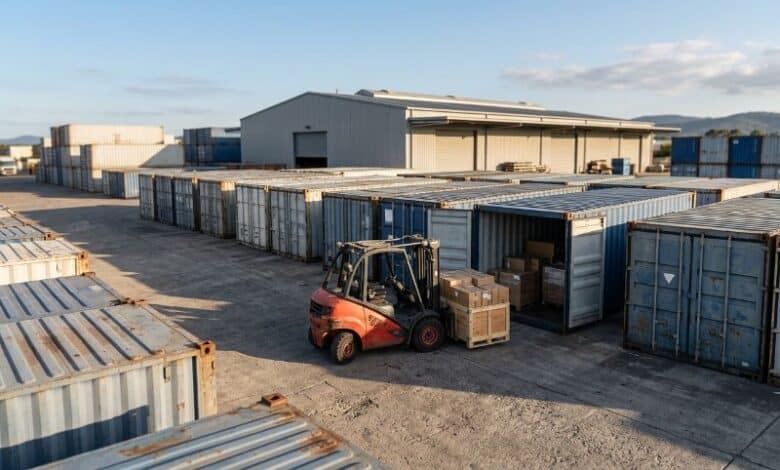 Lagerkapazität erweitern mit Containern.