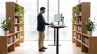 Ergonomie am Bildschirmarbeitsplatz.